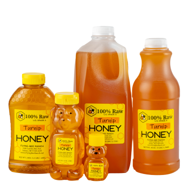 Raw Turnip Honey Jar Sizes